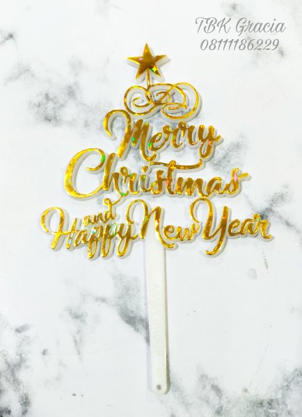 Topper Christmas Bintang Emas (TCG-04)