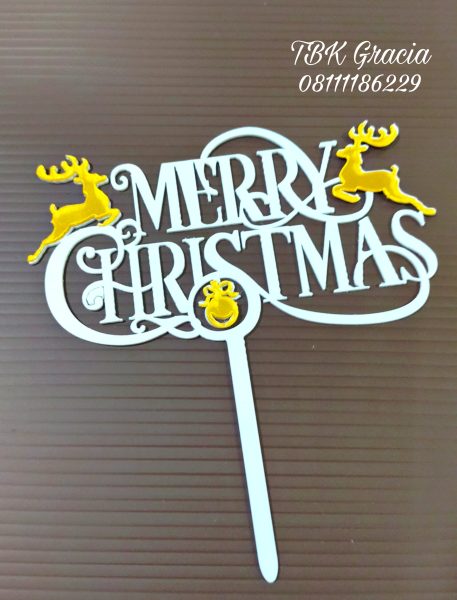 Topper Christmas Rusa Putih (TC-01)