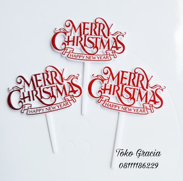 Topper Christmas Merah  (TCM-02)
