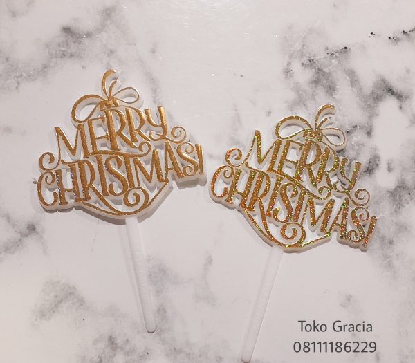 Topper Christmas Gold Pita (TCG-03)